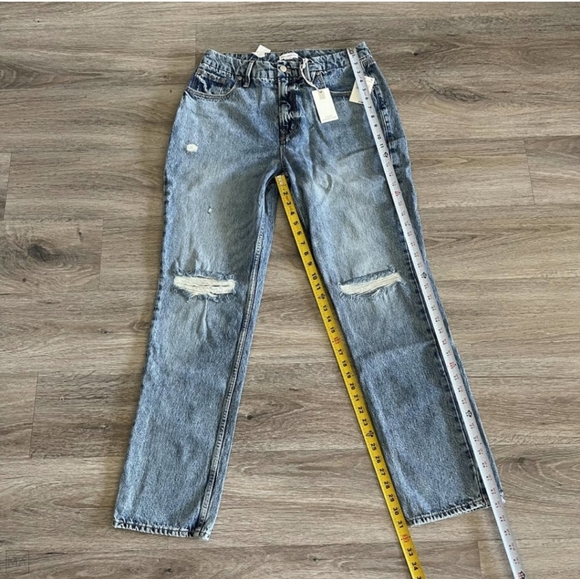 NWT Good American Women's Good 90s Icon Straight Leg Jeans Size 14_32 Blue - Picture 6 of 9